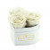 Rote Ewige Rosen in schwarzer Herz Box