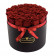 Red Eternity Roses & Black Large Flowerbox