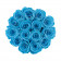 Eternity Azure Roses & Black Flocked Flowerbox