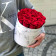 Eternity Red Roses & White Marble Flowerbox