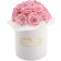 Eternity Pale Pink Bouquet Roses & White Flowerbox