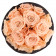 Eternity Peach Roses & Black Bouquet Flowerbox