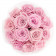 Eternity Pale Pink Bouquet Roses & White Flowerbox